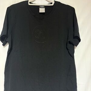 Chanel Women's Black Short Sleeve Tee